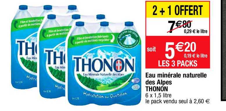 Eau Minérale Naturelle Des Alpes Thonon