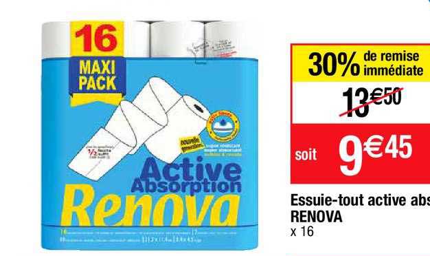 essuie-tout active absorption renova