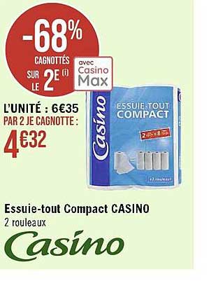 essuie-tout compact casino