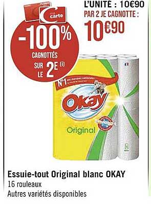 essuie-tout original blanc okay