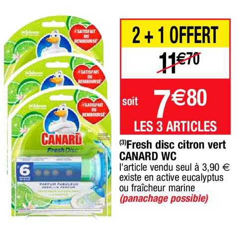 fresh disc citron vert canard wc