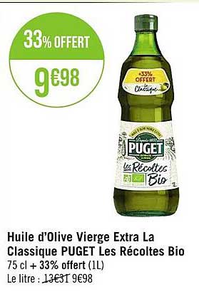 huile d'olive vierge extra la classique puget les récoltes bio