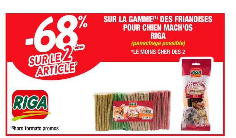 la gamme des friandises pour chien mach'os riga