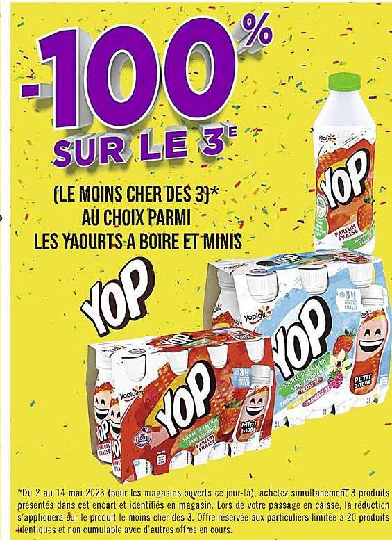 Les Yaourts à Boire Et Minis Yop