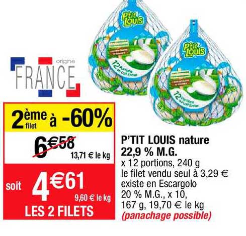 p'tit louis nature 22,9% m.g.