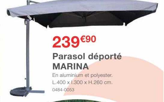 parasol déporté marina