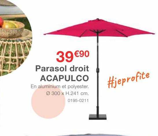 parasol droit acapulco