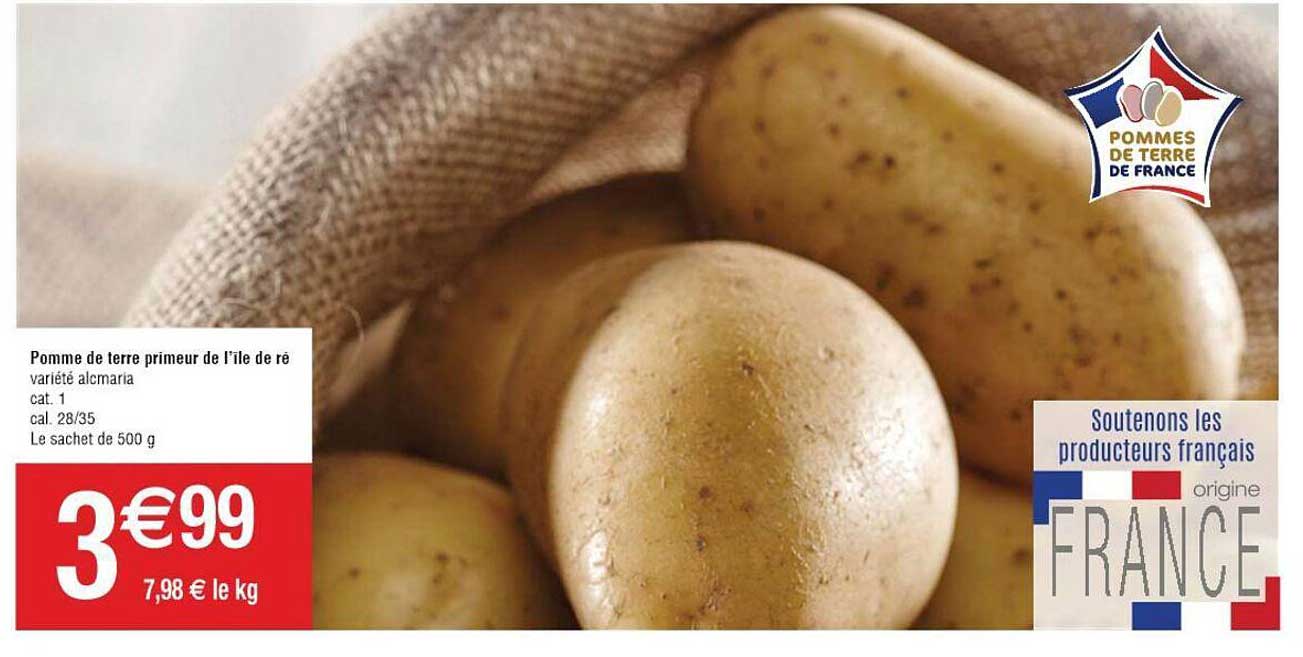 pomme de terre primeur de l'île de ré