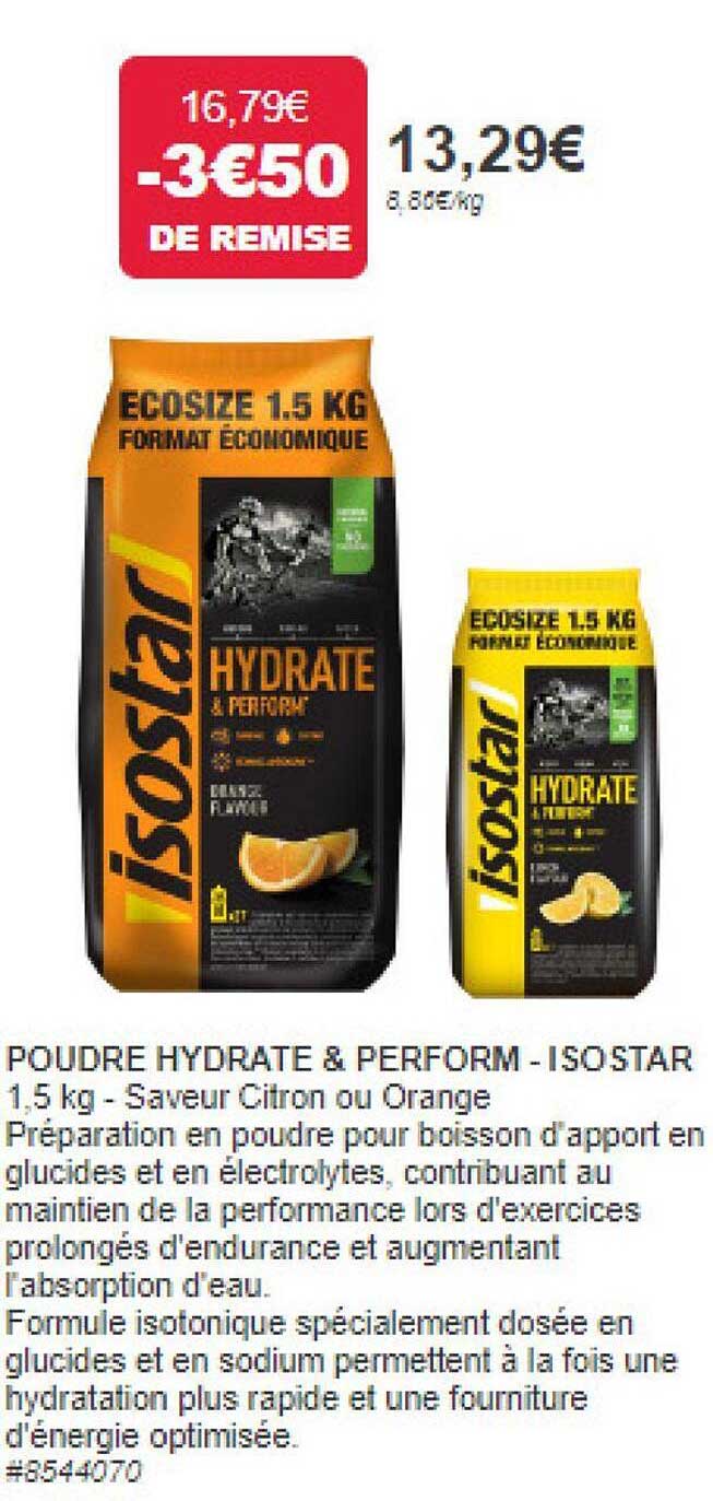 poudre hydrate & perform - isostar