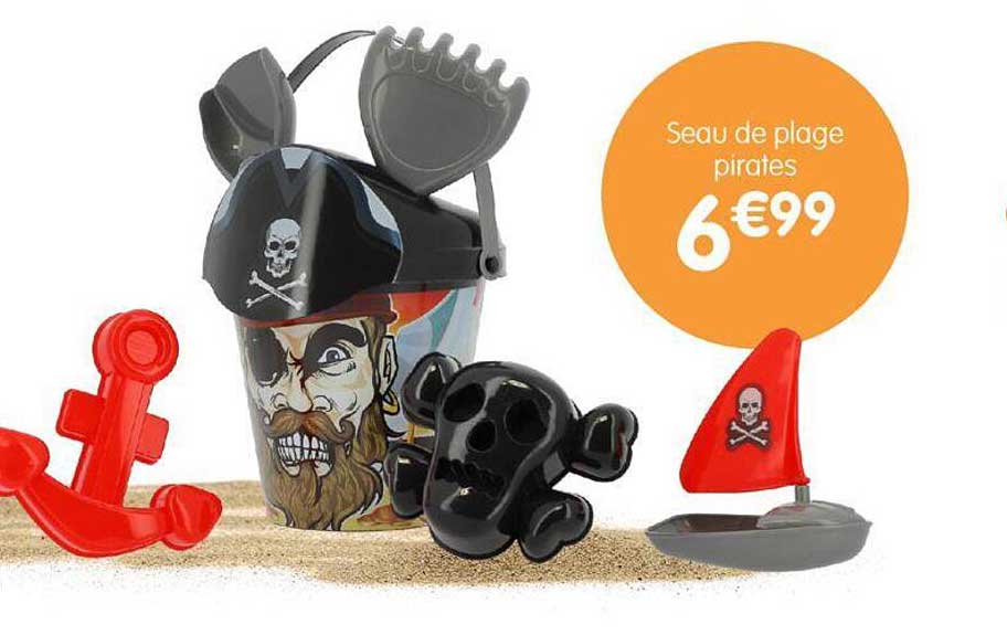 seau de plage pirates
