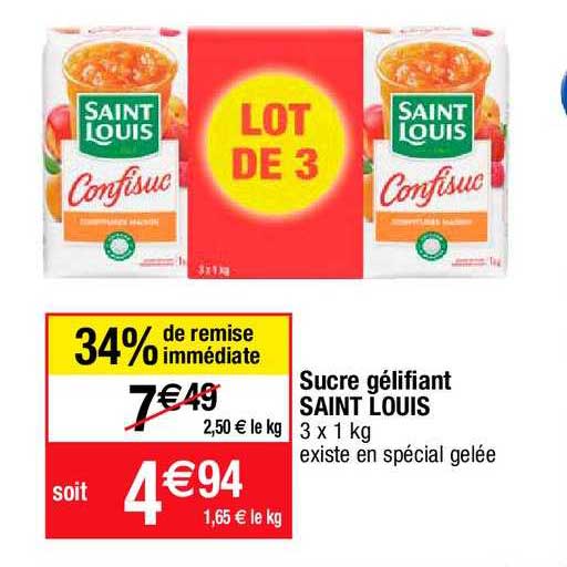 sucre gélifiant saint louis