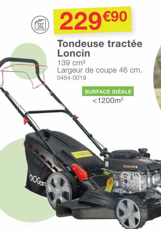 tondeuse tractée loncin