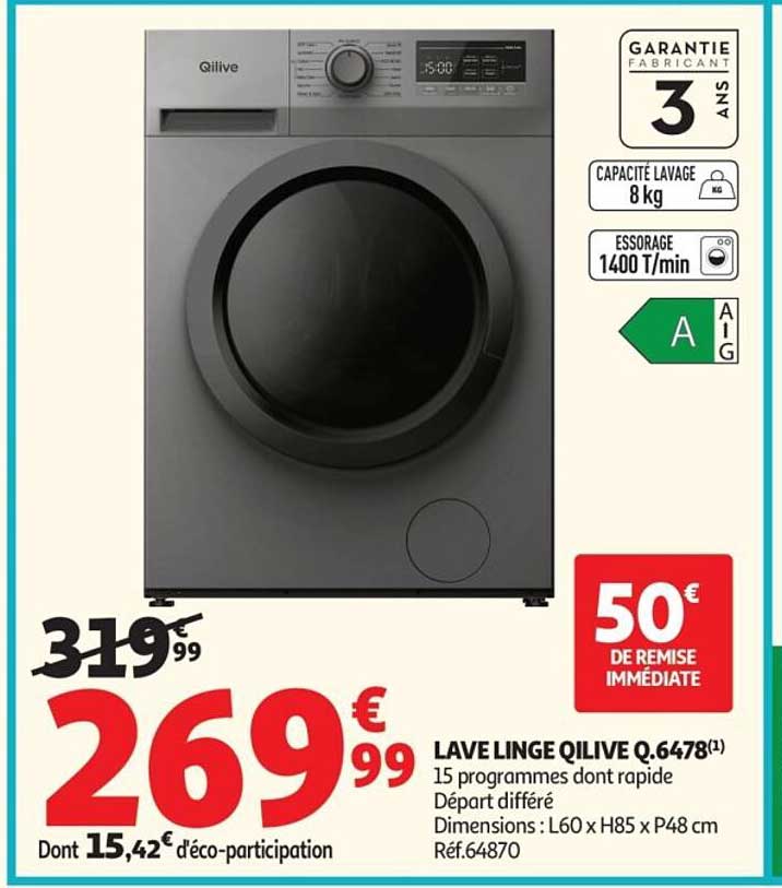 Qilive Lave Linge Q.6478