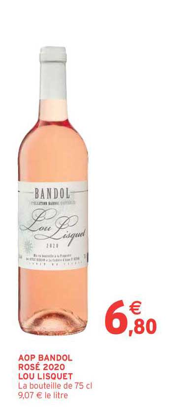 Aop Bandol Rosé 2020 Lou Lisquet
