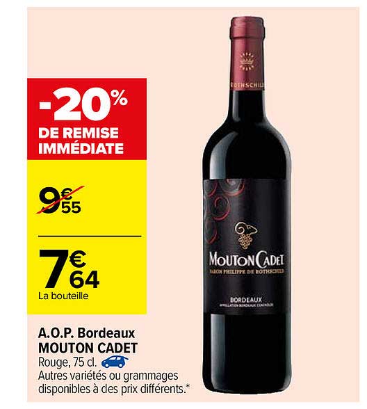 aop bordeaux mouton cadet