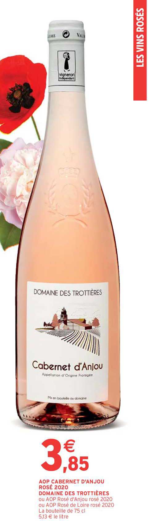 Aop Cabernet D'anjou Rosé 2020 Domaine Des Trottières