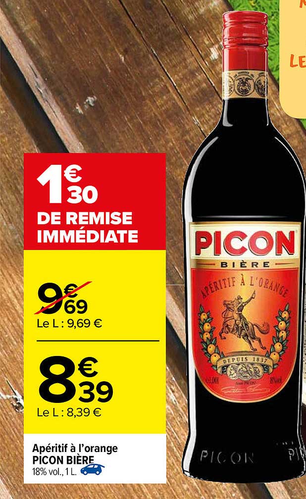 apéritif à l'orange picon bière