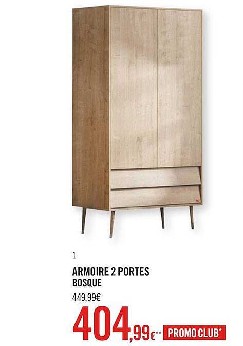 armoire 2 portes bosque