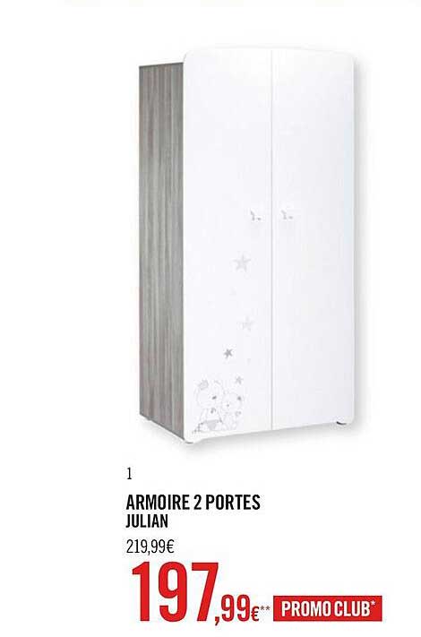 armoire 2 portes julian