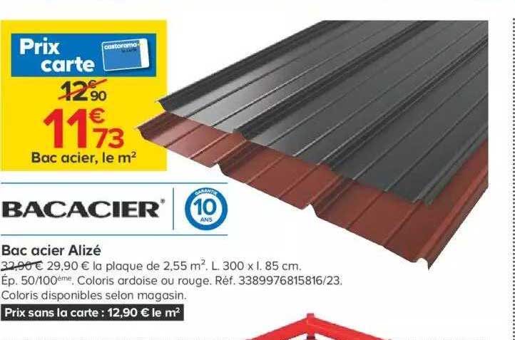 Bac Acier Alizé Bacacier