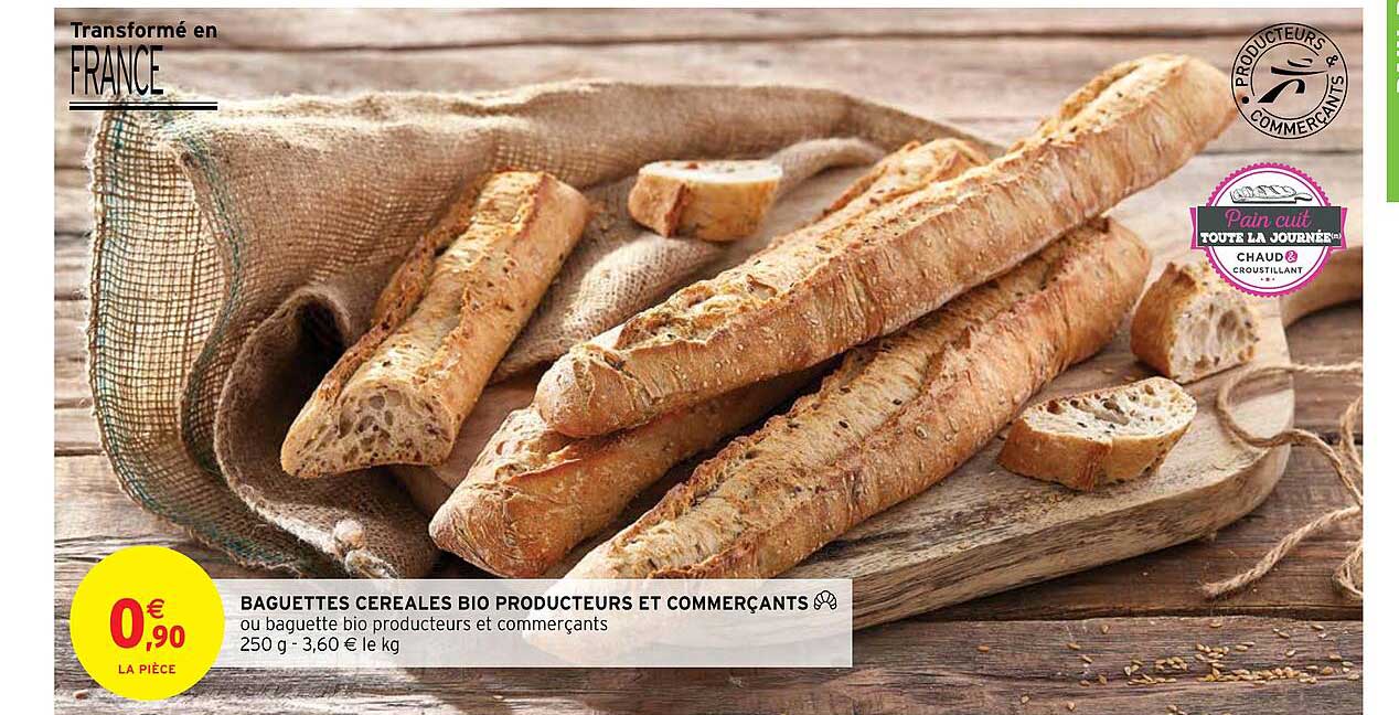 Baguettes Céréales Bio Producteurs Et Commerçants