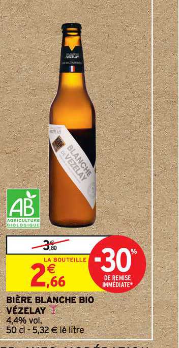 bière blanche bio vézelay