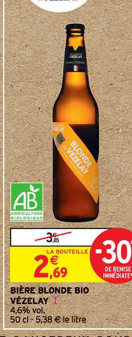 bière blonde bio vézelay