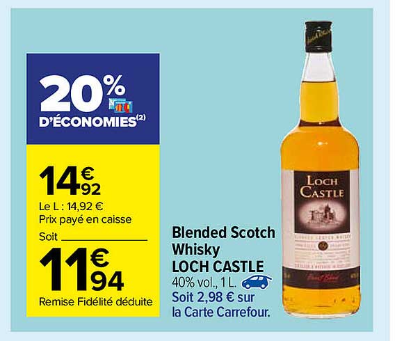blended scotch whisky loch castle