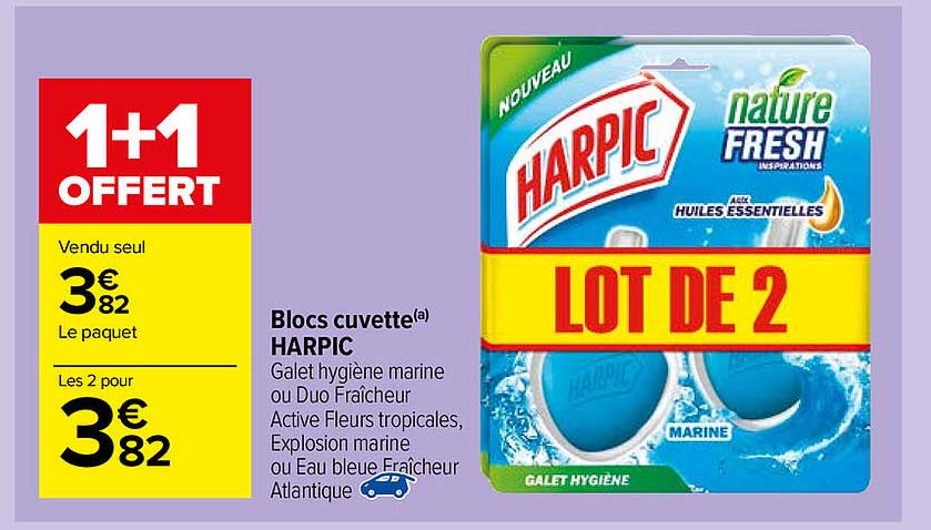 blocs cuvette harpic