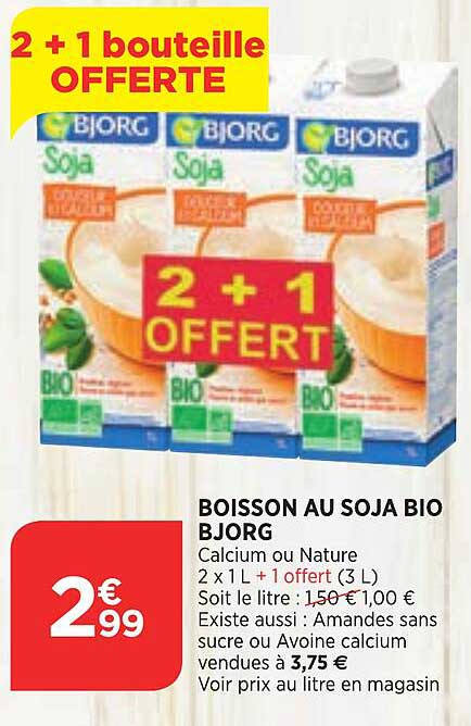 Boisson Au Soja Bio Bjorg