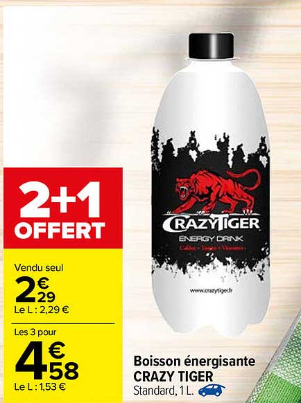 boisson energisante crazy tiger
