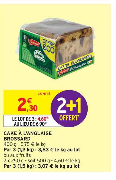 cake à l'anglaise brossard