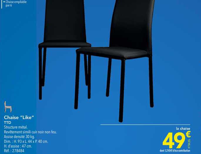 chaise "like" ttd
