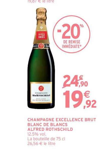 champagne excellence brut blanc de blancs alfred rothschild