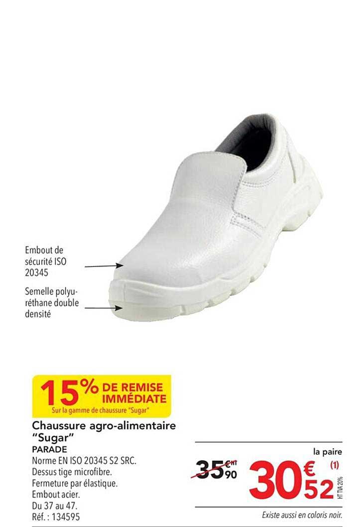 chaussure agro-alimentaire "sugar" parade