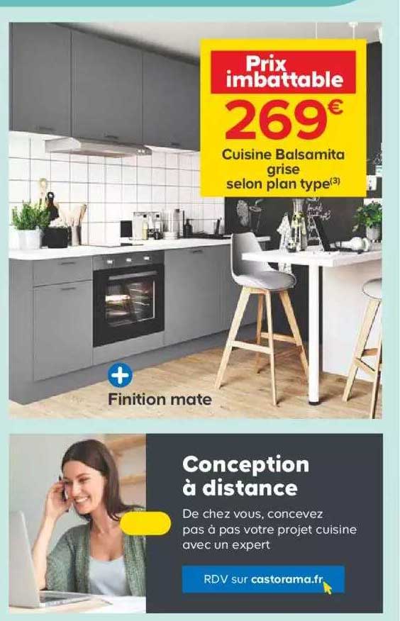 cuisine balsamita grise selon plan type