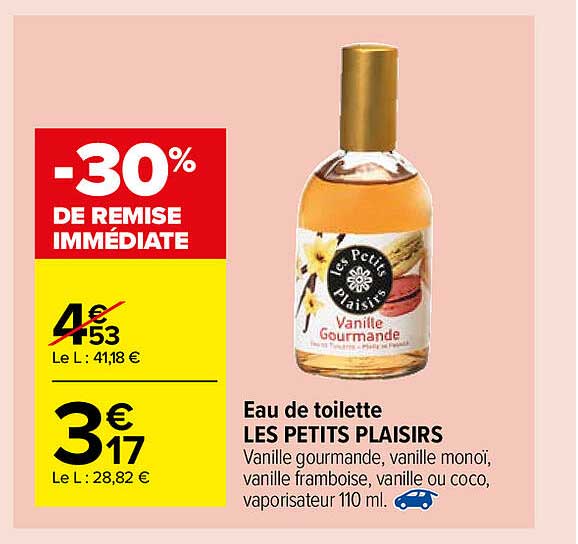 eau de toilette les petits plaisirs
