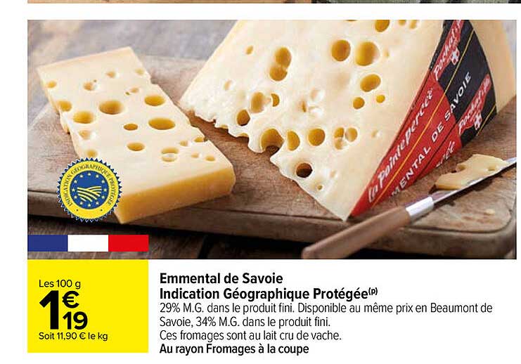 emmental de savoie indication geographique  protegee