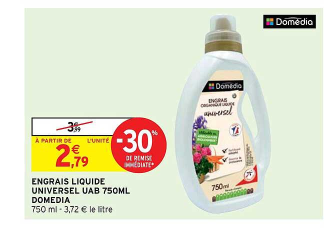 engrais liquide universel uab 750ml domedia