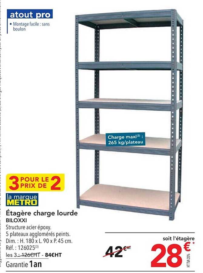 étagère charge lourde biloxxi