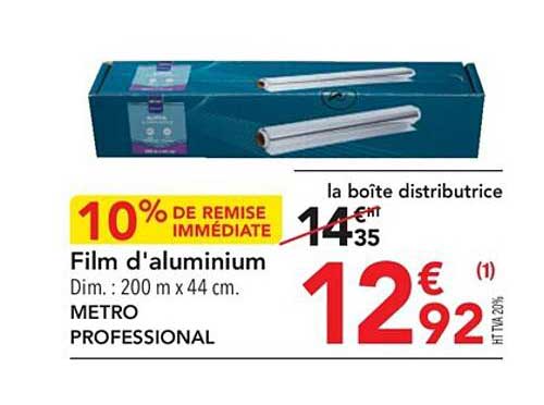 film d'aluminium metro professional