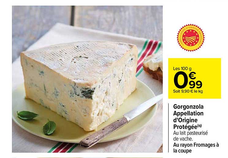 gorgonzola appellation d'origine protegee