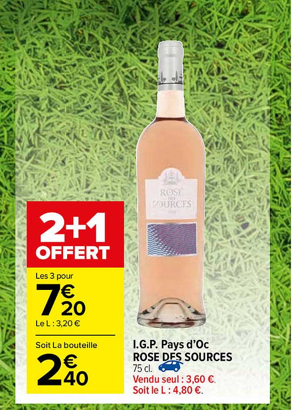 i.g.p. pays d'oc rose des sources