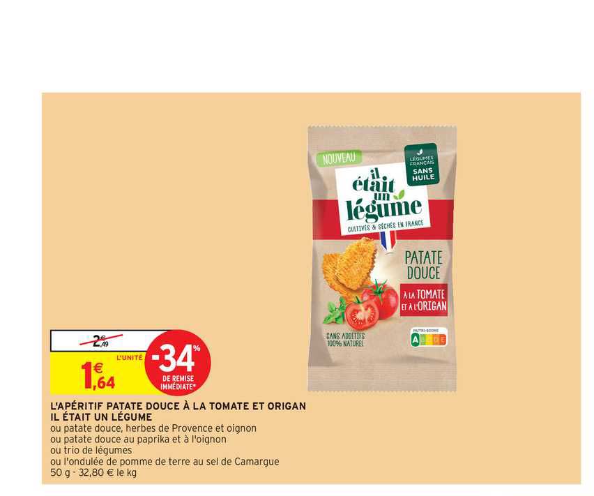 l'aperitif patate douce a la tomate et origan il etait un legume