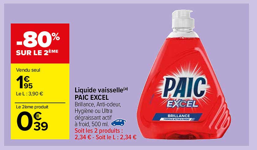 Liquide Vaisselle Païc Excel