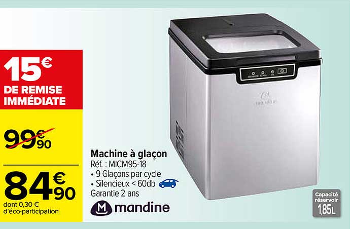 machine a glacon mandine
