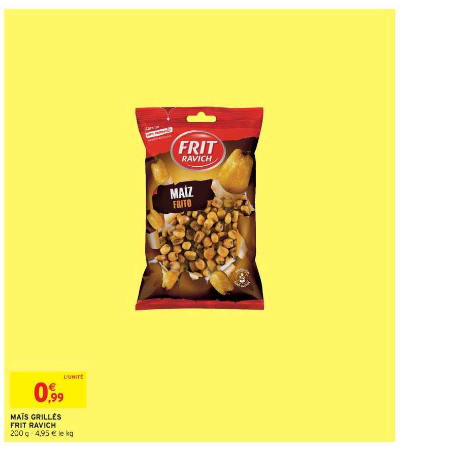 maïs grillés frit ravich