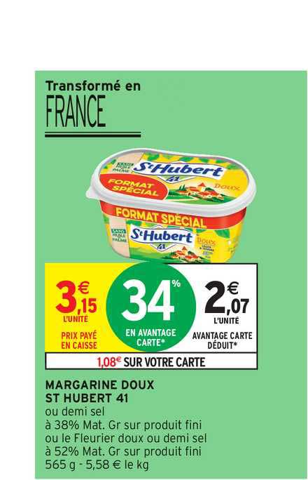 margarine doux st hubert 41