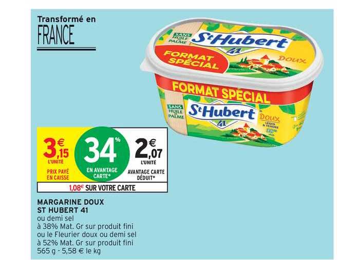 margarine doux st hubert 41