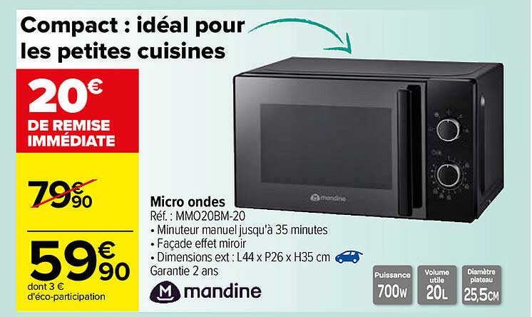 micro ondes mandine